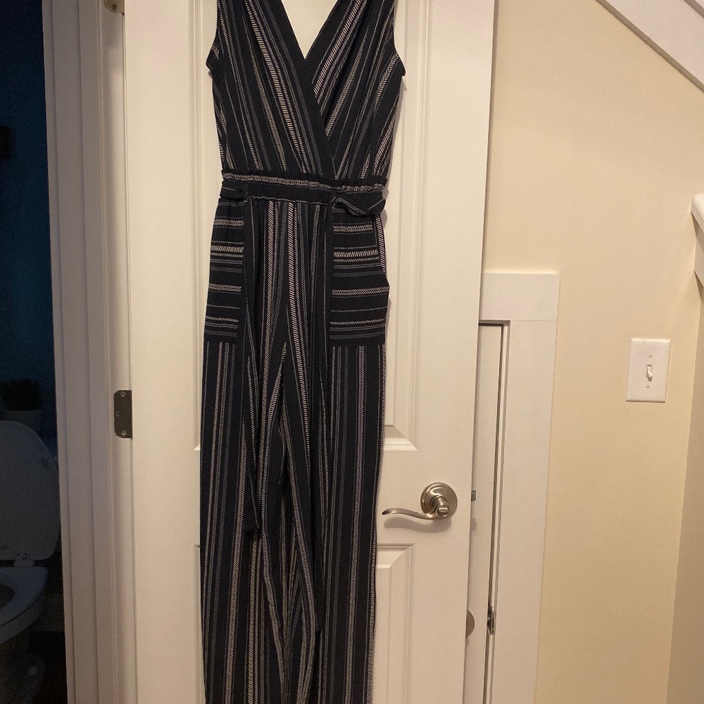 Slit leg jump suit